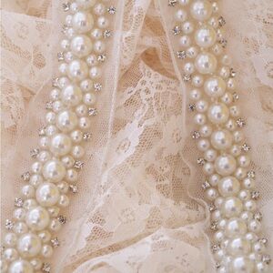 Belt with Pearl and Rhinestone Embellishment